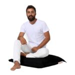 Μαξιλάρι Pouf 70x70 μαύρο ed9504 - Image 4