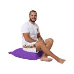 Μαξιλάρι Pouf 70x70 μωβ ed9506 - Image 3