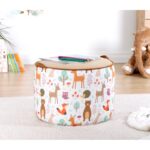 Παιδικό πούφ Lodie άσπρο μελαμίνη 44x32εκ ed9535 - Image 5