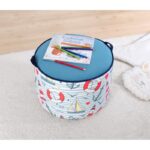 Παιδικό πουφ Lodie άσπρο μπλε 44x32εκ ed9537 - Image 4