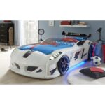 Κρεβάτι αυτοκινήτου Speedy άσπρο μελαμίνη 130x235x60εκ ed955 - Image 4