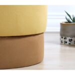 Σκαμπώ Ropp κίτρινο 43x38cm ed9576 - Image 2