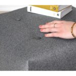 Σκαμπώ Tomp γκρι χρώμα 43x43cm ed9584 - Image 3