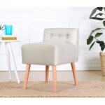 Πολυθρόνα Mai κρεμ 45x43cm ed9594