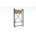 Έπιπλο εισόδου Alfa Sapphire μελαμίνη 90x34x180εκ ed95 - Image 3