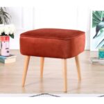 Σκαμπώ Mai κεραμιδί 45x43cm ed9607 - Image 5