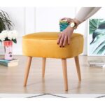 Σκαμπώ Mai κίτρινο 45x43cm ed9610 - Image 5