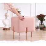 Σκαμπώ Rame ροζ 42x40cm ed9626 - Image 3