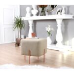 Σκαμπώ Rame καφέ 42x40cm ed9628 - Image 4