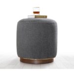 Σκαμπώ Zeone γκρι 43x42cm ed9640