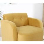 Πολυθρόνα Volie κίτρινο ξύλινα π΄οδια 47x51εκ ed9653 - Image 3