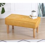 Σκαμπώ Square κίτρινο 80x41x40cm ed9665 - Image 3