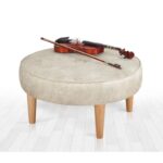 Σκαμπώ Square κρεμ 80x41cm ed9667