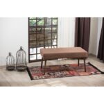 Σκαμπώ Appre καφέ ύφασμα 92x46x44cm ed9711