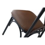Καρέκλα Splendore καφέ χρώμα μέταλλο 42x42x84cm σετ 4τεμ ed975 - Image 4