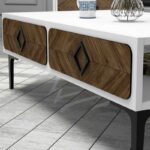 Σετ επίπλων σαλονιού Samba άσπρη μελαμίνη 180x35x52cm ed9979 - Image 4